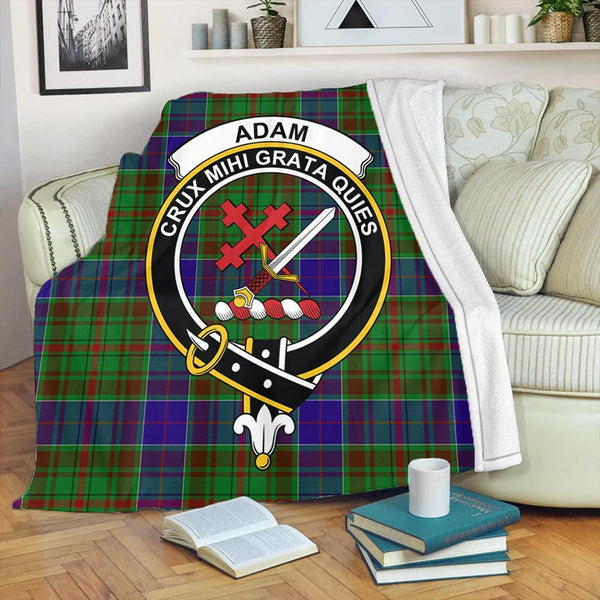 Adam Tartan Crest Premium Blanket