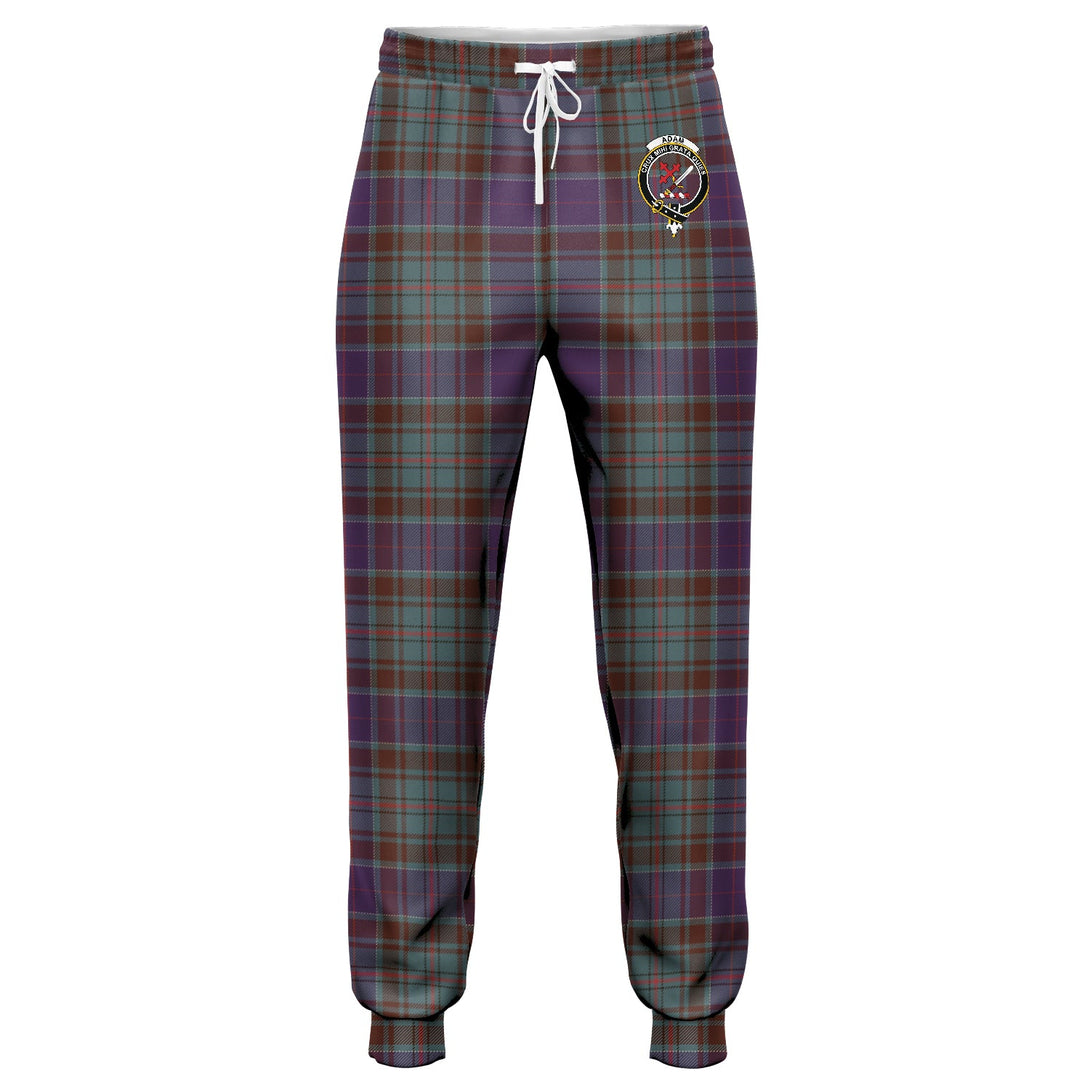 Adam Weathered Clan Badge Tartan Jogger Pants