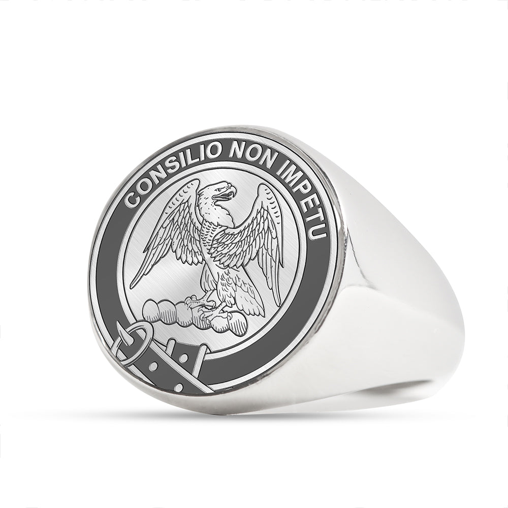 Agnew Clan Badge Engraved Signet Ring