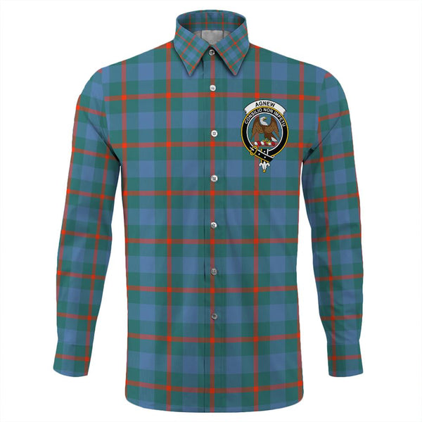 Agnew Ancient Tartan Classic Crest Long Sleeve Button Shirt