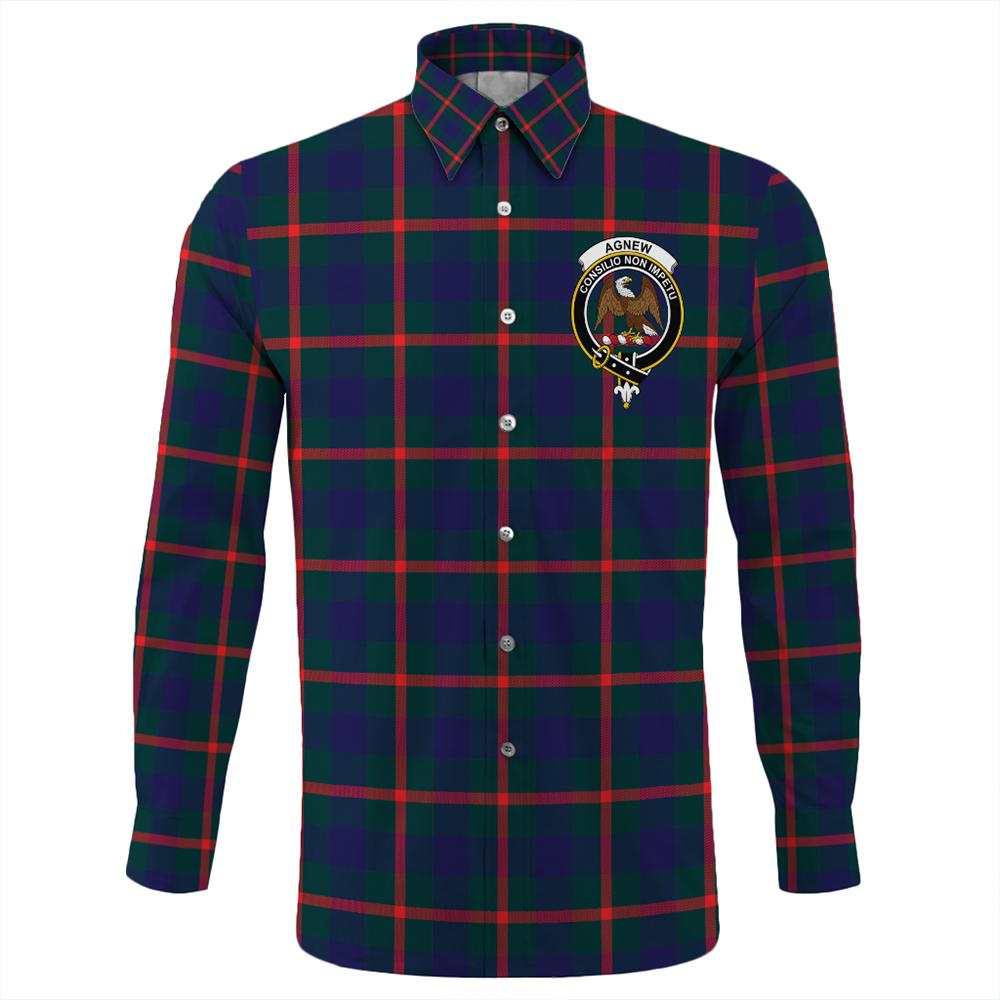 Agnew Modern Tartan Classic Crest Long Sleeve Button Shirt