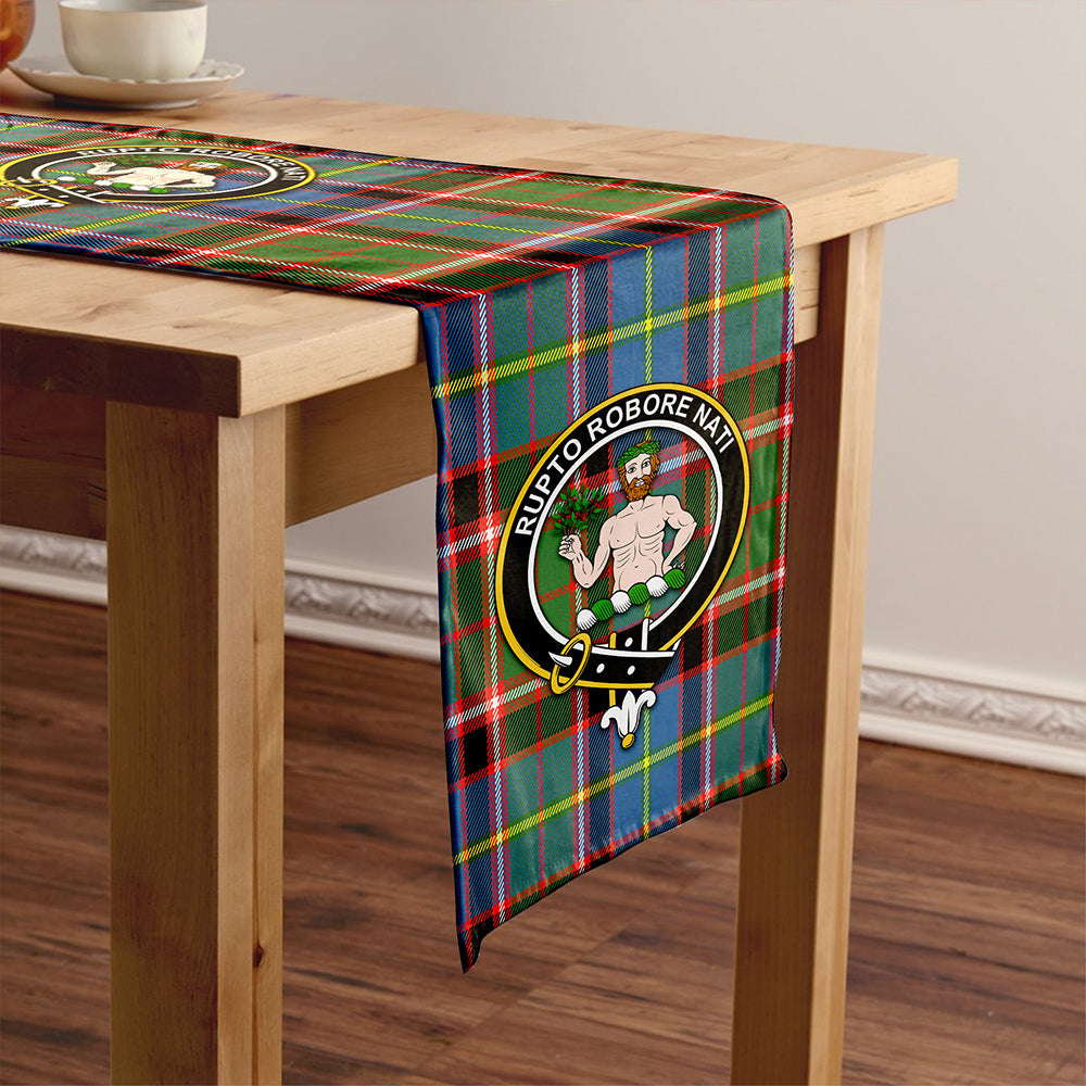 Aikenhead Clan Badge Tartan Table Runner