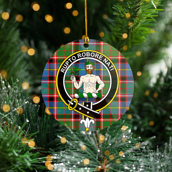 Aikenhead Clan Badge Tartan Plastic Christmas Ornaments