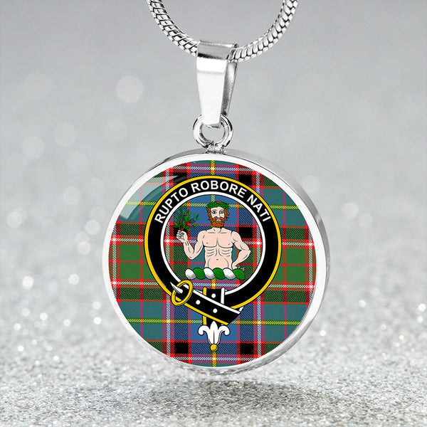 Aikenhead Clan Badge Tartan Classic Circle Necklace