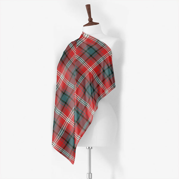 Ainslie 1992 Weathered Tartan Classic Silk Habotai Square Scarf