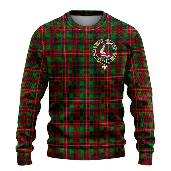 Ainslie Ancient Clan Badge Tartan Knitted Sweater