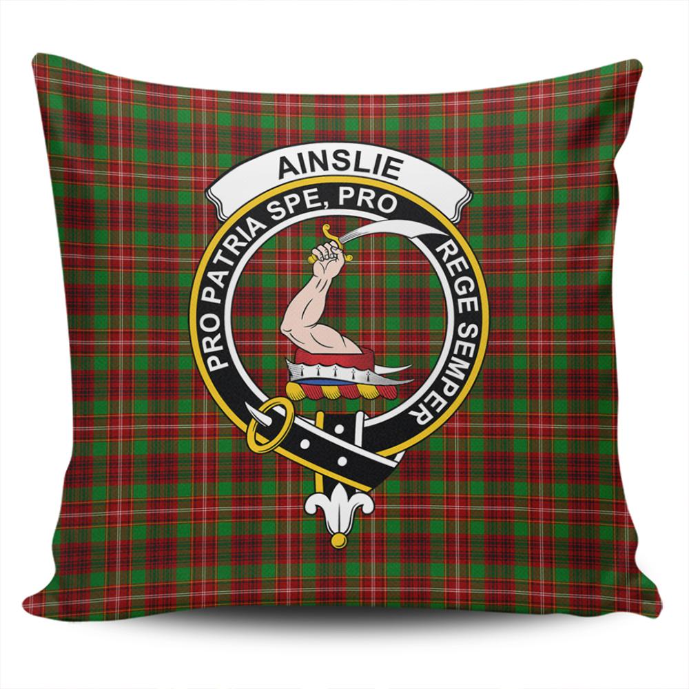 Ainslie Tartan Classic Crest Pillow Cover