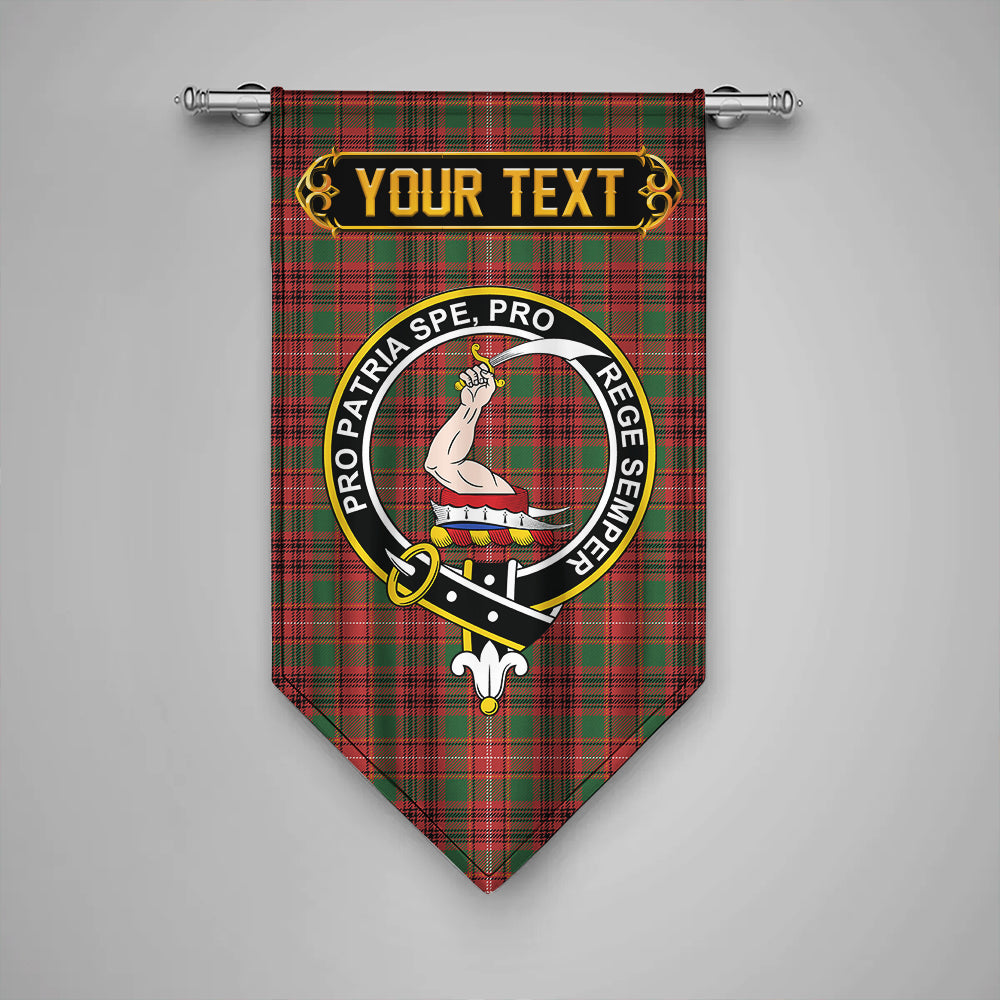 Ainslie Ancient Clan Badge Tartan Gonfalon Personalize