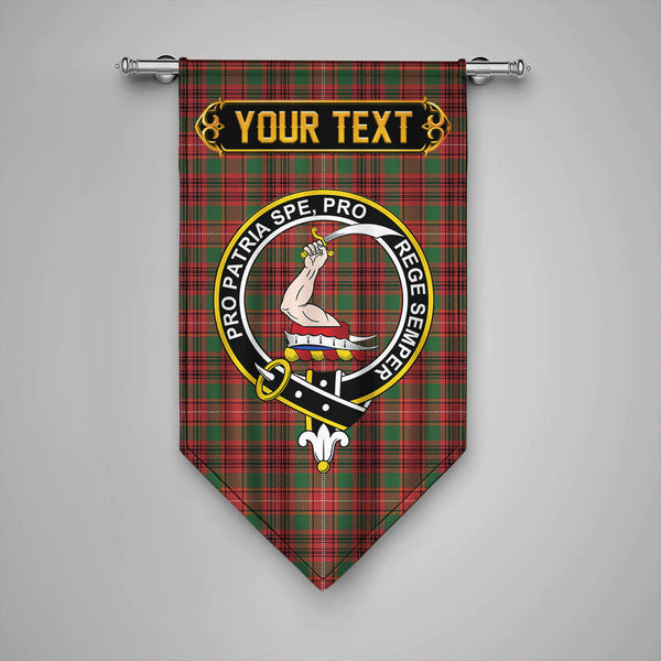 Ainslie Ancient Clan Badge Tartan Gonfalon Personalize