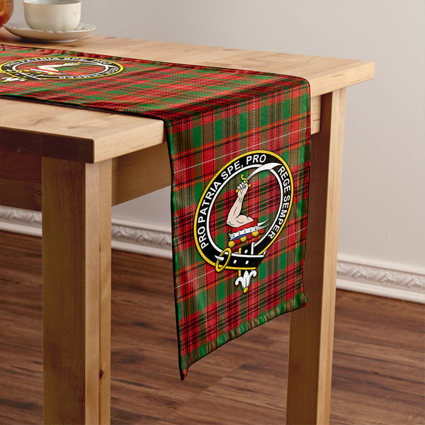 Ainslie Modern Clan Badge Tartan Table Runner