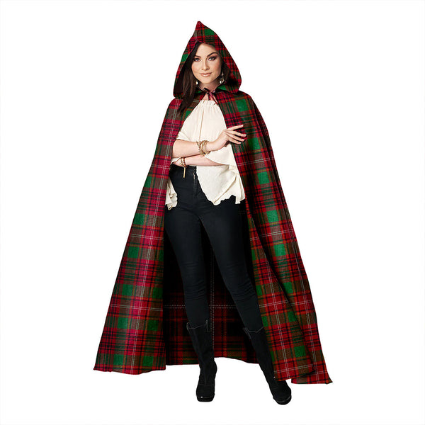 Ainslie Weathered Clan Badge Tartan Hooded Cloak