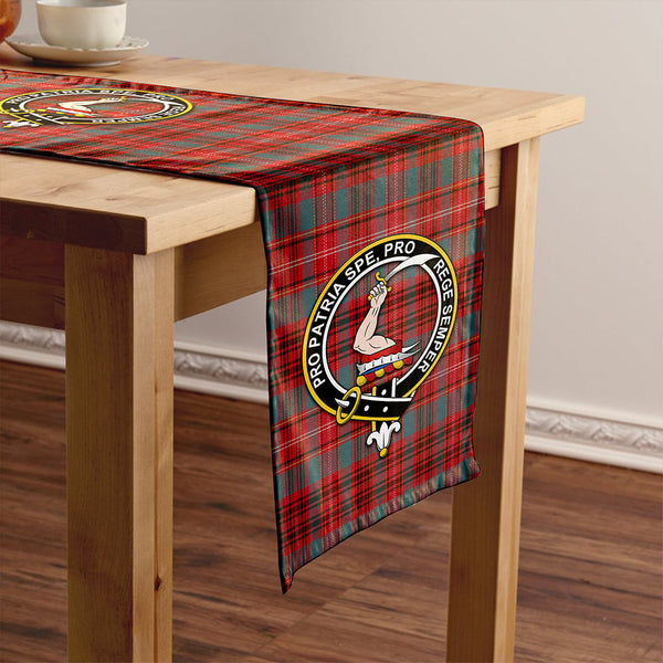 Ainslie Clan Badge Tartan Table Runner