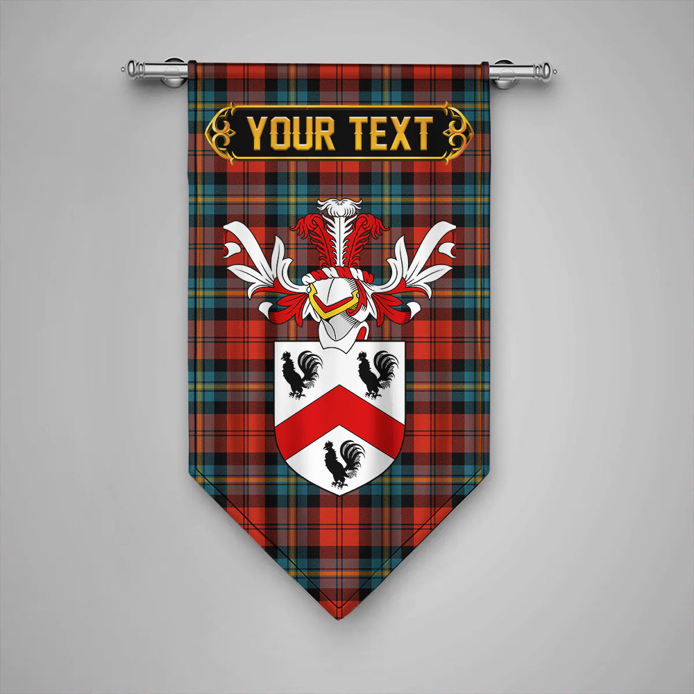 Aitken Ancient Clan Badge Tartan Gonfalon Personalize