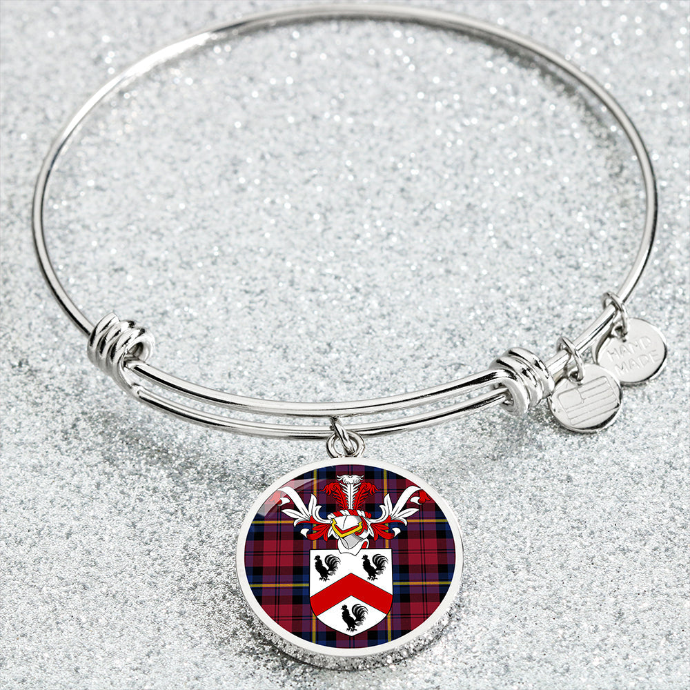 Aitken Modern Clan Badge Tartan Classic Circle Bangle