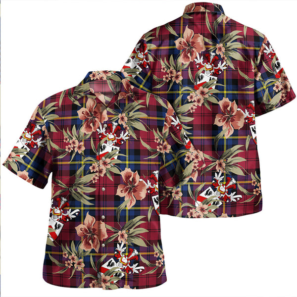 Aitken Modern Clan Badge Tartan Aloha Hawaiian Shirt Tropical Old Style