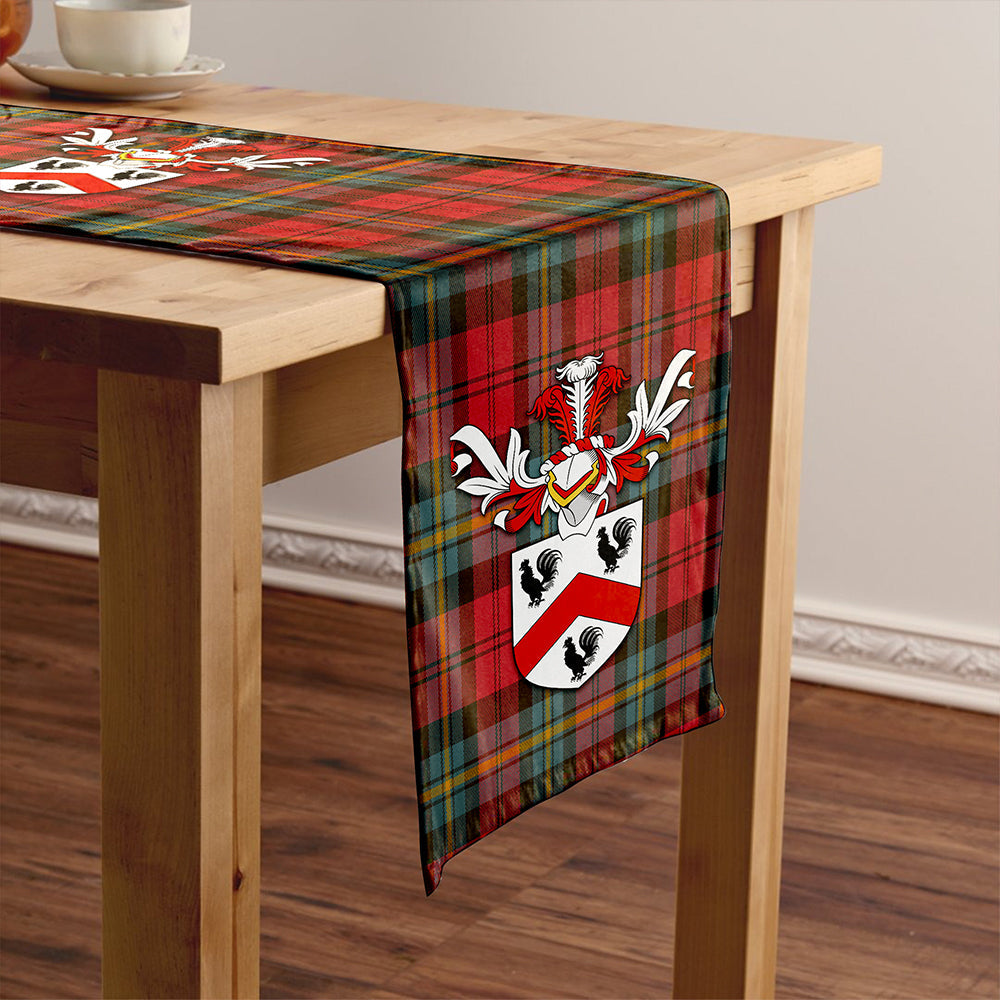 Aitken Weathered Clan Badge Tartan Table Runner