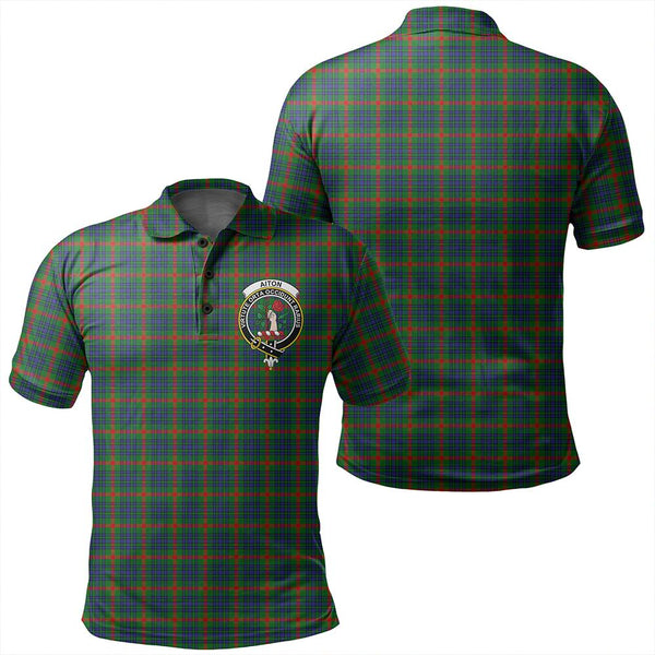 Aiton Tartan Classic Crest Polo Shirt