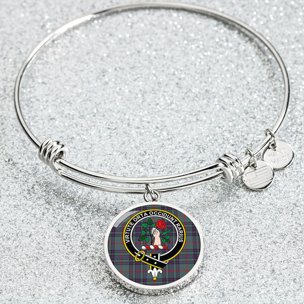 Aiton Weathered Clan Badge Tartan Classic Circle Bangle