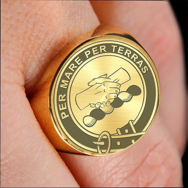 Alexander Clan Badge Engraved Signet Ring