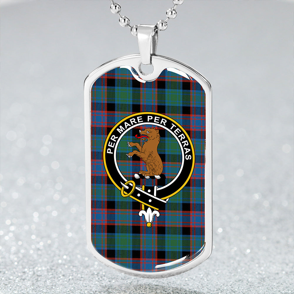 Alexander Hunting Ancient Clan Badge Classic Tartan Dog Tag Necklace