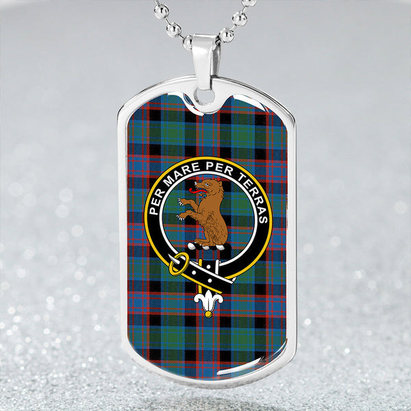 Alexander Hunting Ancient Clan Badge Classic Tartan Dog Tag Necklace