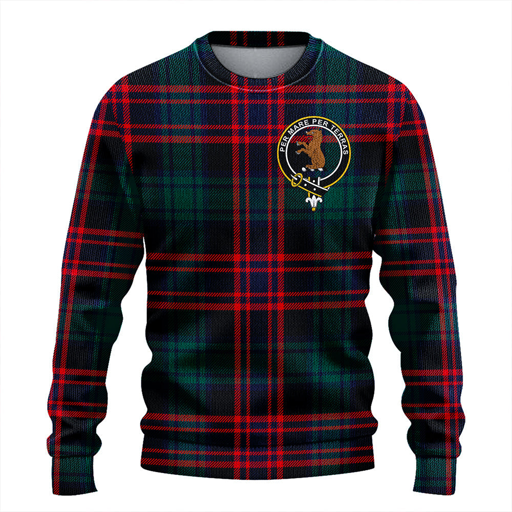 Alexander Hunting Modern Clan Badge Tartan Knitted Sweater