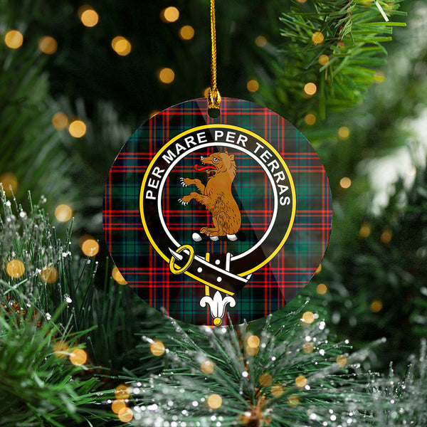 Alexander Hunting Modern Clan Badge Tartan Plastic Christmas Ornaments