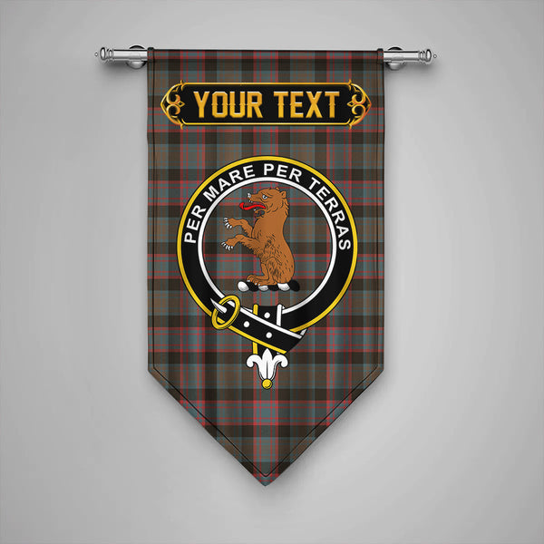 Alexander Hunting Weathered Clan Badge Tartan Gonfalon Personalize