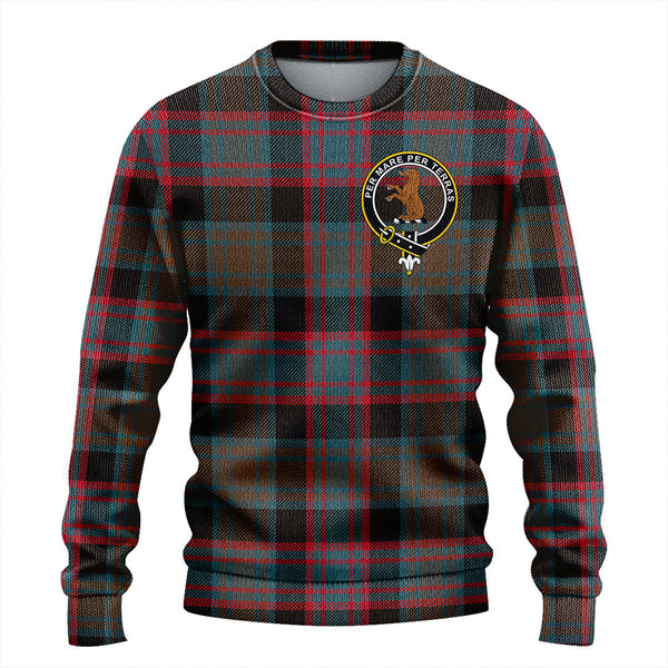 Alexander Hunting Weathered Clan Badge Tartan Knitted Sweater