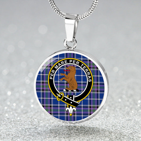 Alexander of Menstry Ancient Clan Badge Tartan Classic Circle Necklace