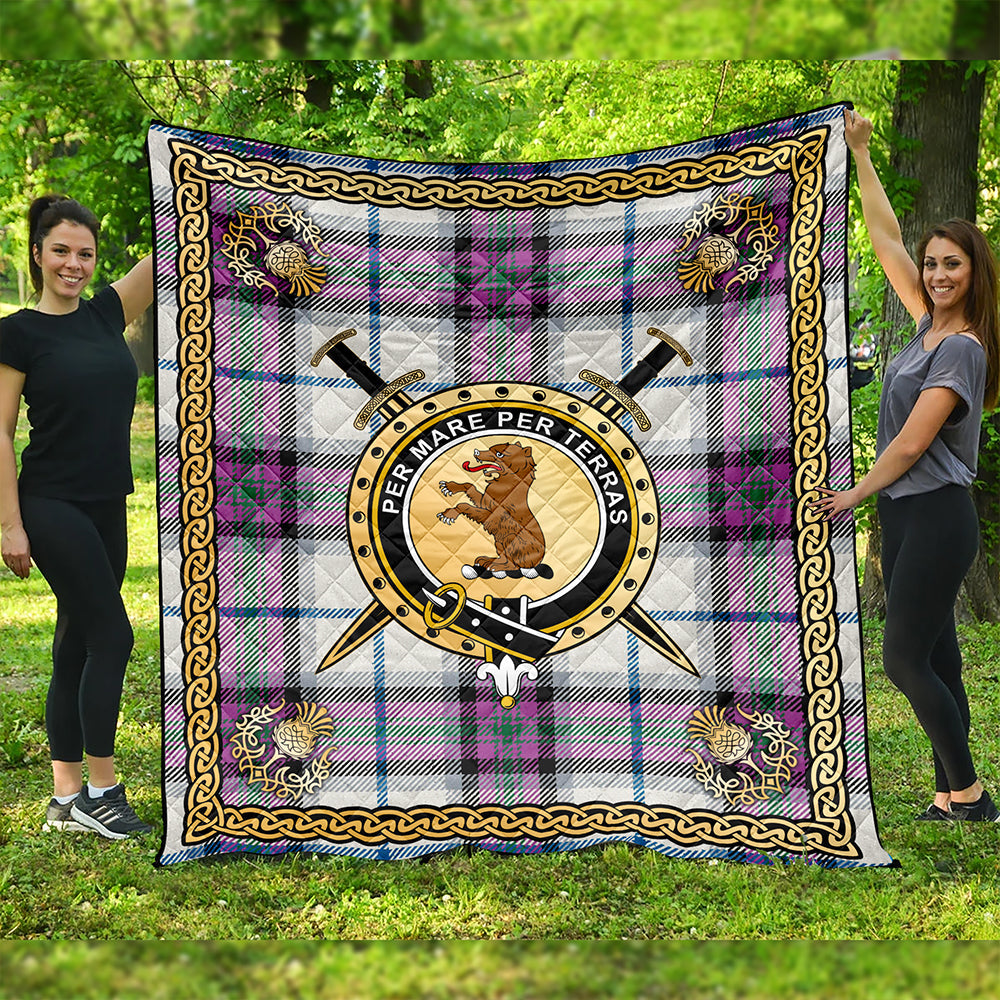 Alexander of Menstry Dress Ancient Clan Badge Tartan Premium Quilt Celtic Shield