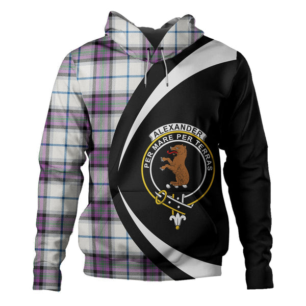 Alexander of Menstry Dress Ancient Clan Badge Tartan Hoodie Circle Style