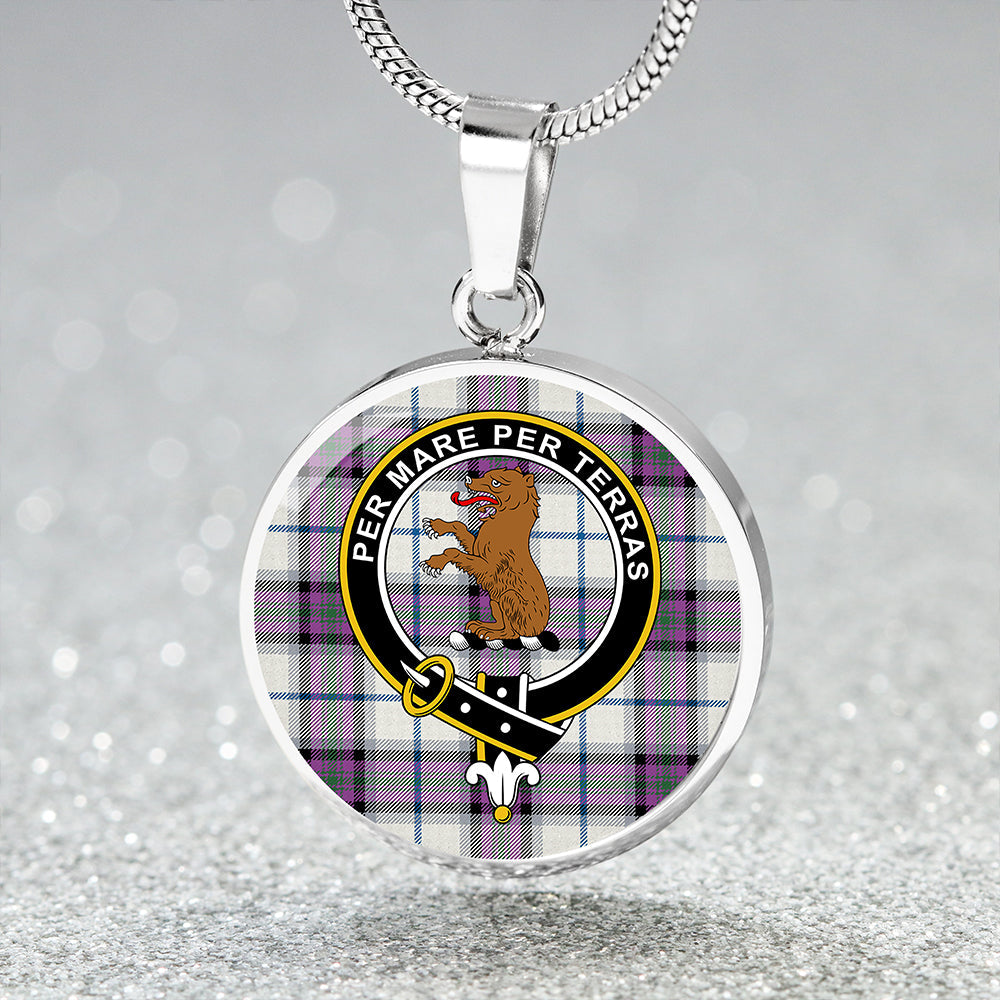 Alexander of Menstry Dress Ancient Clan Badge Tartan Classic Circle Necklace