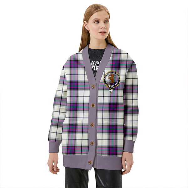 Alexander of Menstry Dress Modern Clan Badge Tartan V-neck Cardigan