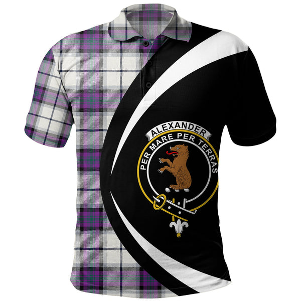 Alexander of Menstry Dress Modern Clan Badge Tartan Polo Shirt Circle Style Personalized