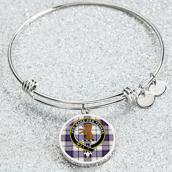 Alexander of Menstry Dress Modern Clan Badge Tartan Classic Circle Bangle