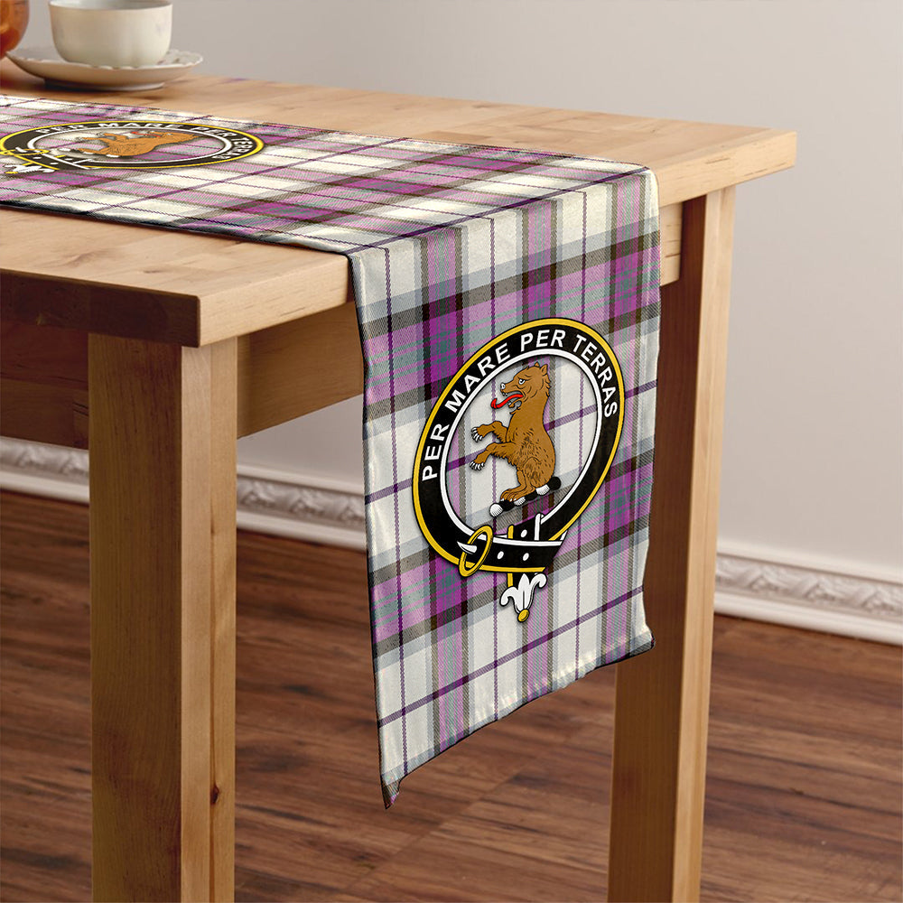 Alexander of Menstry Dress Weathered Clan Badge Tartan Table Runner