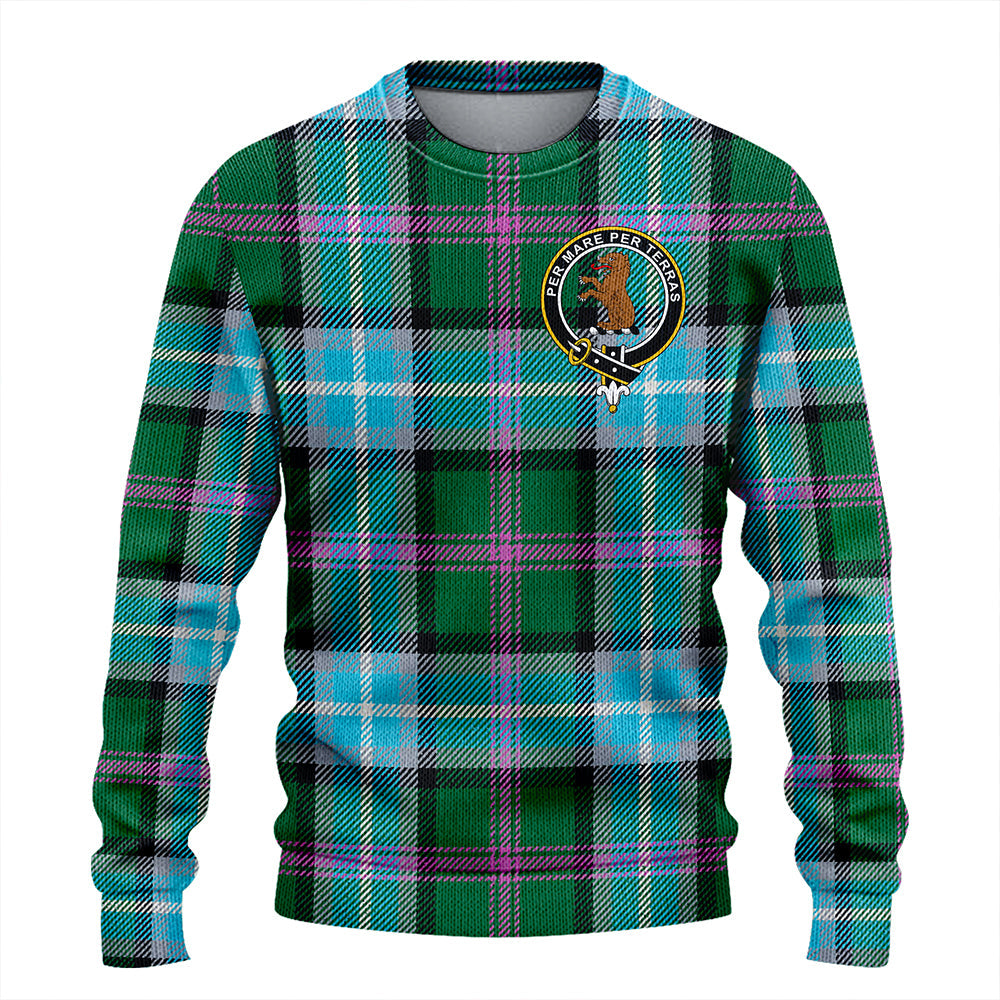 Alexander of Menstry Hunting Ancient Clan Badge Tartan Knitted Sweater