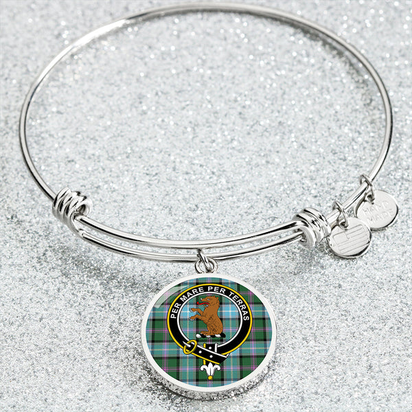 Alexander of Menstry Hunting Ancient Clan Badge Tartan Classic Circle Bangle