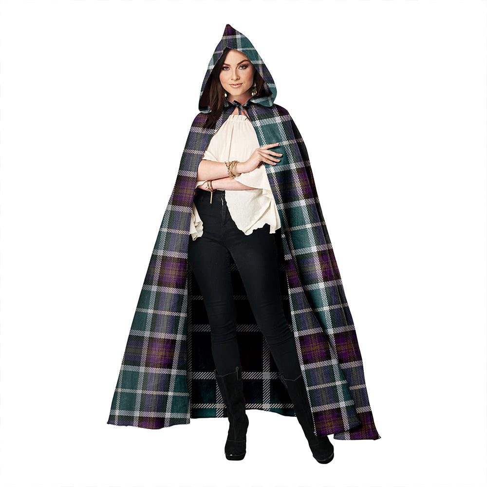 Alexander of Menstry Weathered Clan Badge Tartan Hooded Cloak