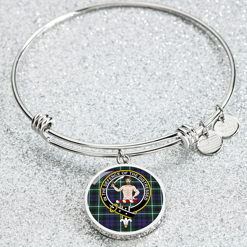 Allardice Clan Badge Tartan Classic Circle Bangle