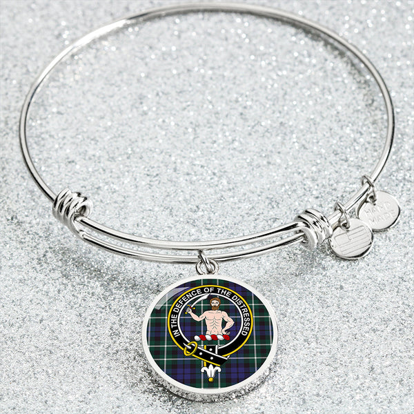 Allardice Clan Badge Tartan Classic Circle Bangle