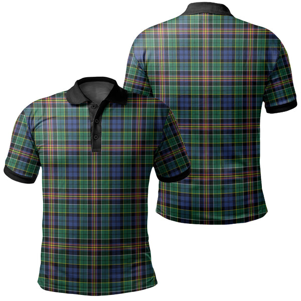 Allison Tartan Classic Polo Shirt Black Neck 2 Style