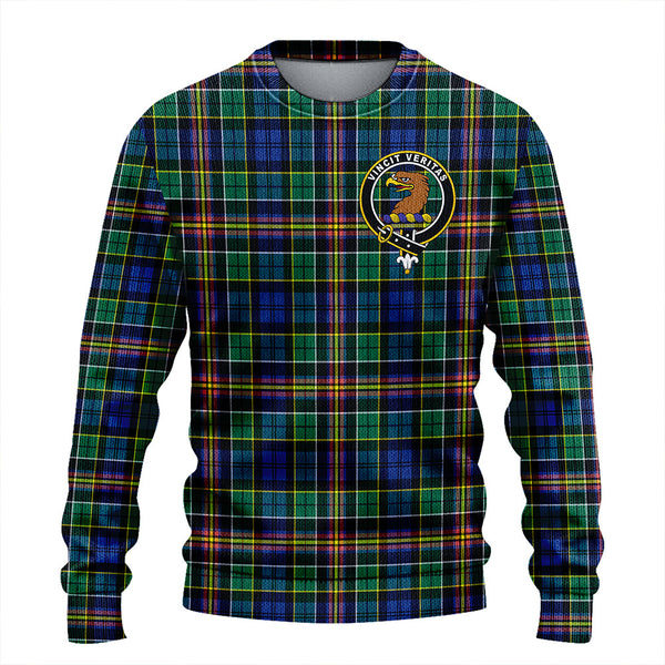 Allison Clan Badge Tartan Knitted Sweater