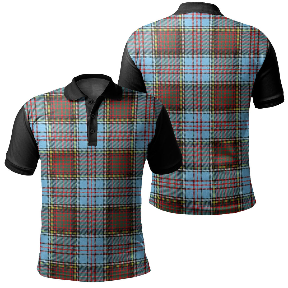 Anderson Ancient Tartan Classic Polo Shirt Black Neck 1 Style