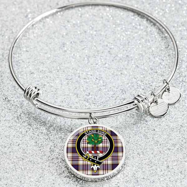 Anderson Arisaid Modern Clan Badge Tartan Classic Circle Bangle