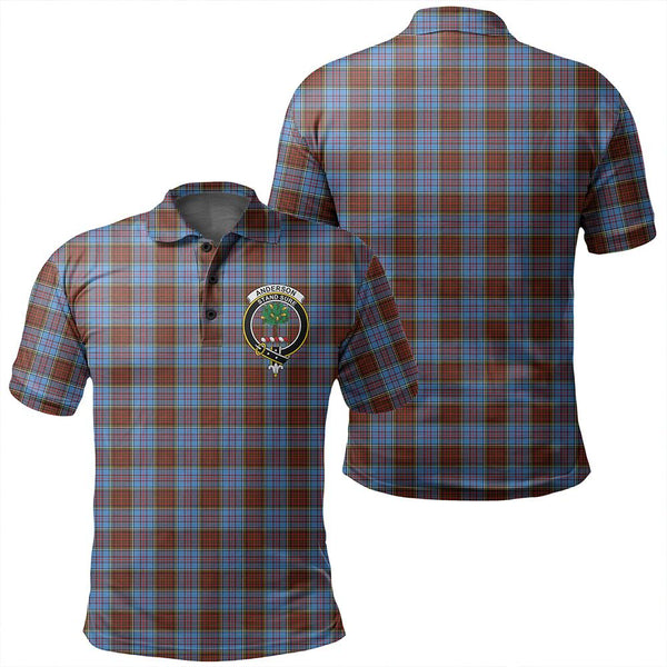 Anderson Modern Tartan Classic Crest Polo Shirt