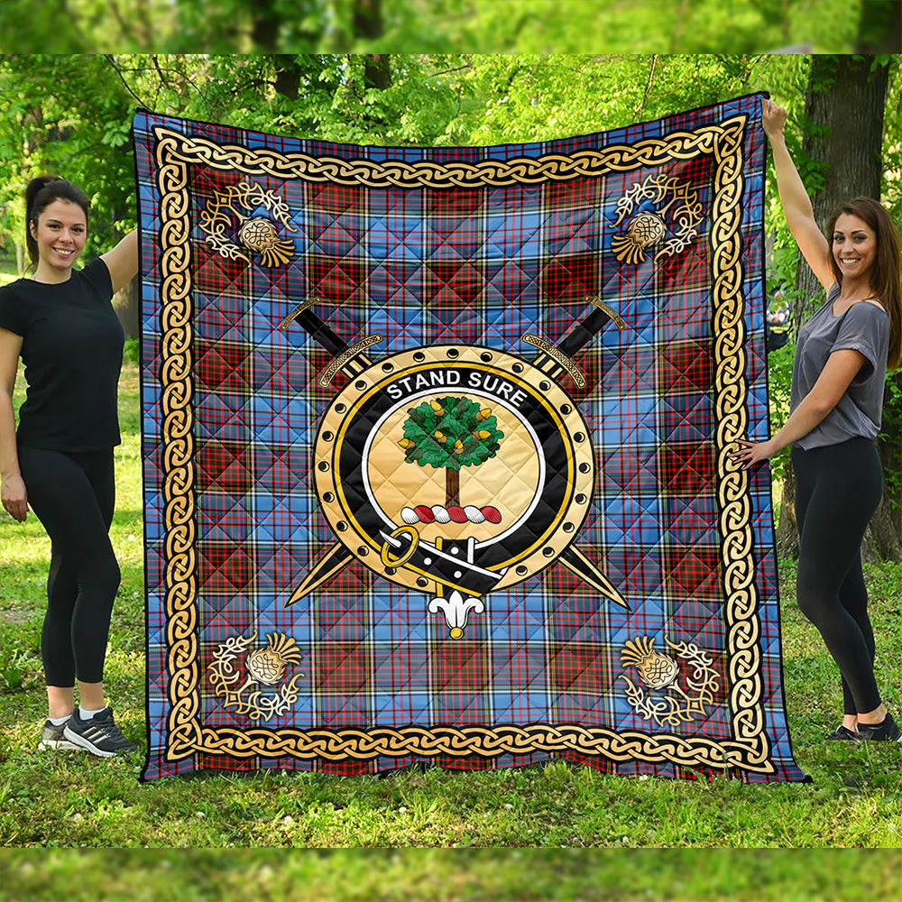 Anderson Modern Clan Badge Tartan Premium Quilt Celtic Shield