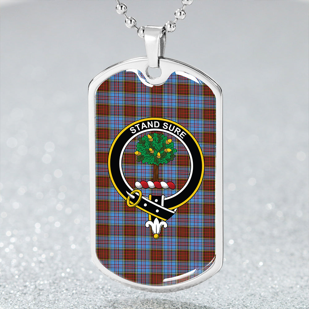 Anderson Modern Clan Badge Classic Tartan Dog Tag Necklace