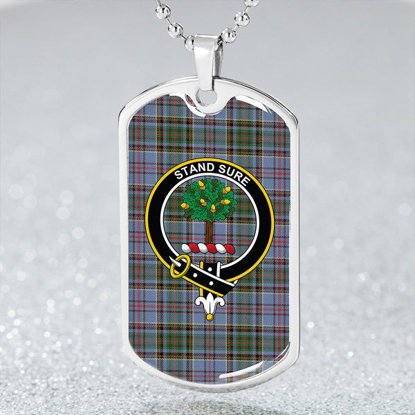 Anderson Old Ancient Clan Badge Classic Tartan Dog Tag Necklace